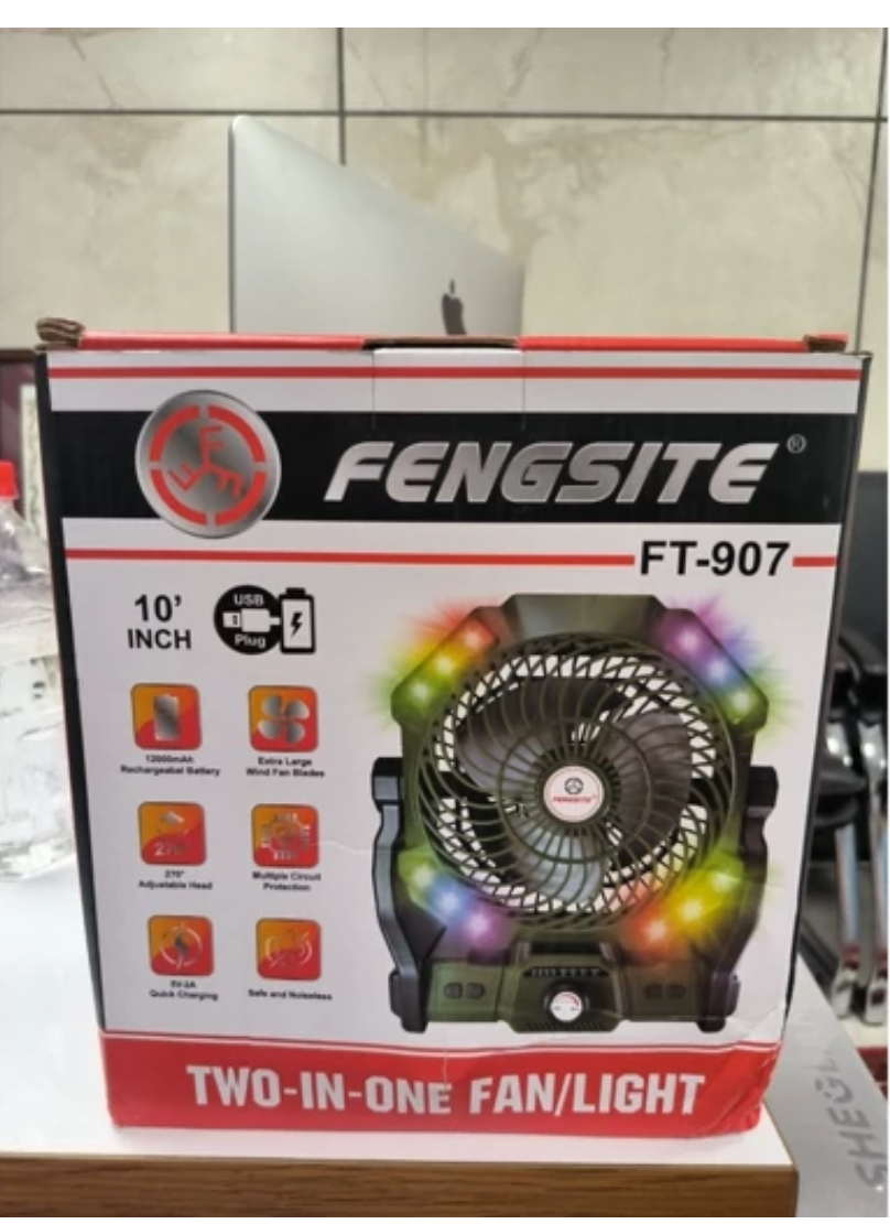 پنکه رو میزی برند FENGSITE مدلFT-907 اندازه 10 اینچ